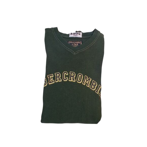 Y2K Vintage Abercrombie & Fitch Mens XL Grunge Preppy Academia Varsity Heavy Tee - Picture 7 of 12